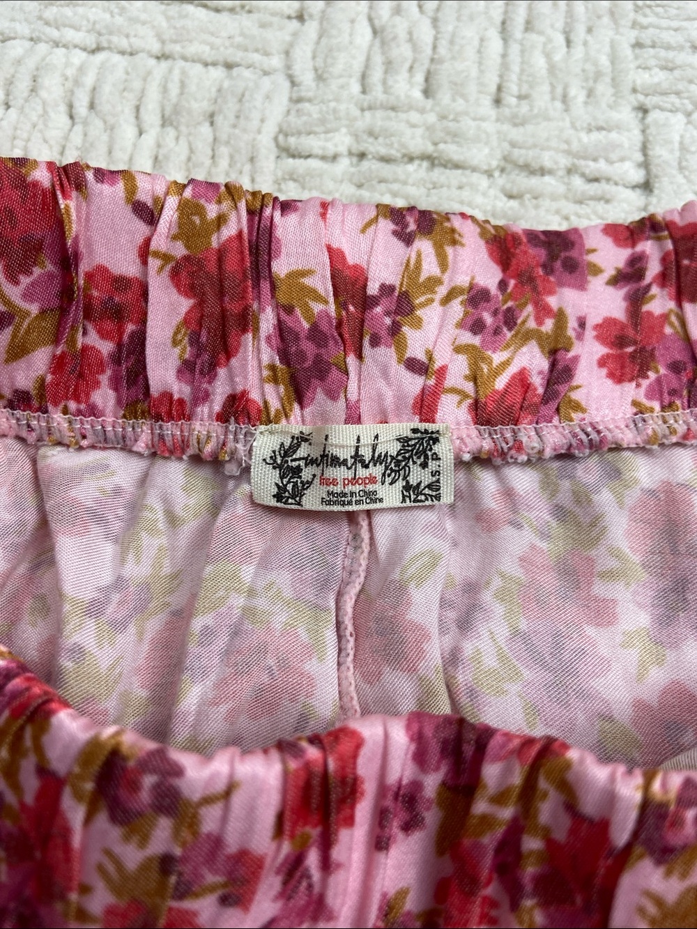 NWOT Intimately Free People Morning Breeze Shorts in Azalea Berry Combo S - Picture 3 of 11